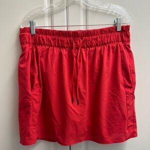 Athleta Baja Skort Hibiscus Red 14 T